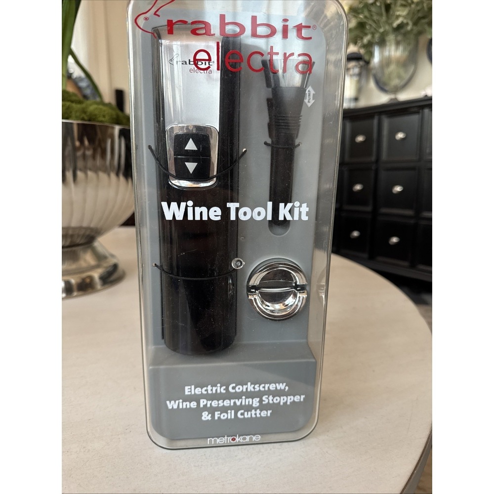Rabbit Electra Automatic wine tool kit opener Metrokane corkscrew set electric - Picture 5 of 5